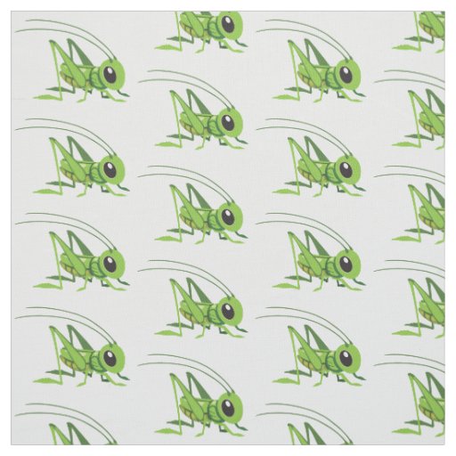 cartoon grasshopper fabric