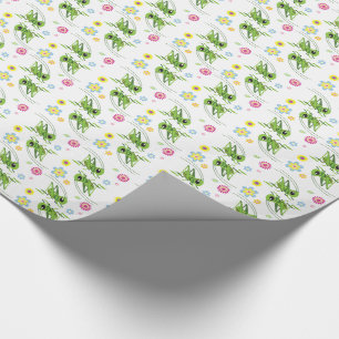 cartoon grasshopper wrapping paper