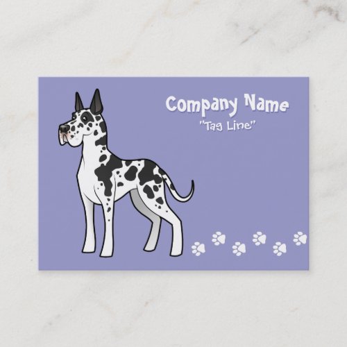 Cartoon Great Dane Business Cards