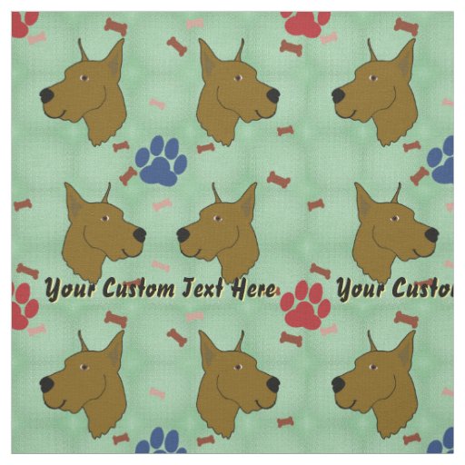 Cartoon Great Dane - Personalized Fabric