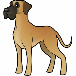 Cartoon Great Dane Statuette