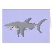 Cartoon Great White Shark (Front Horizontal)