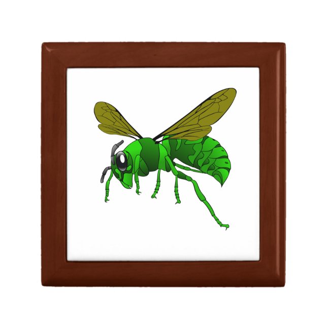 Cartoon green and lime hornet wasp bee gift box (Front)