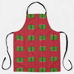 Cartoon Green Book Apron