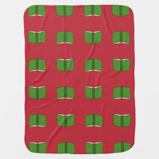 Cartoon Green Book Baby Blanket (Front)