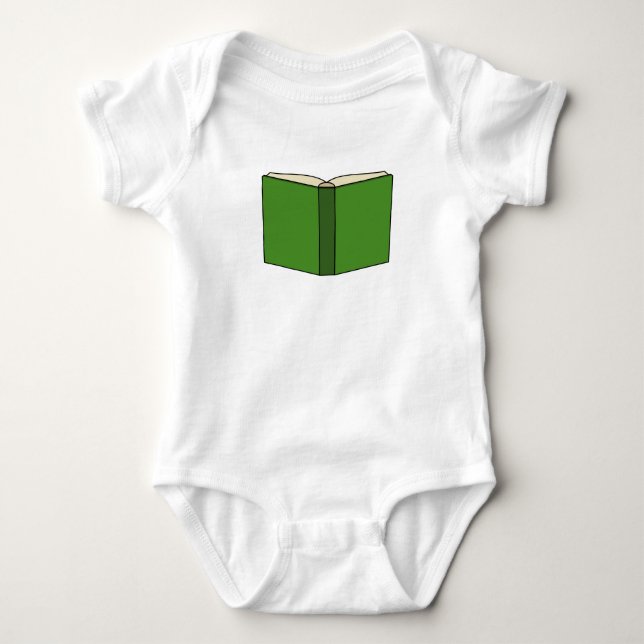 Cartoon Green Book Baby Bodysuit (Front)