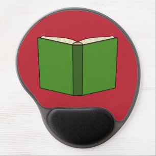 Cartoon Green Book Gel Mouse Pad