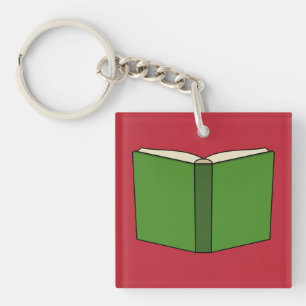 Cartoon Green Book Keychain