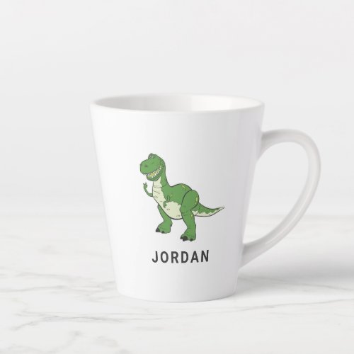 Cartoon Green Dinosaur Rex Disney Latte Mug