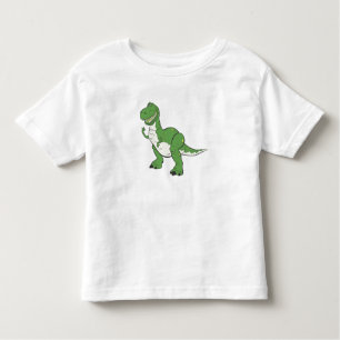 Cartoon Green Dinosaur Rex Disney Toddler T-shirt