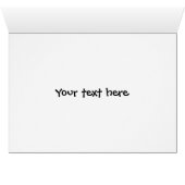 cartoon green speckled frog card template (Inside Horizontal (Bottom))