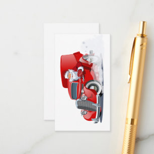 Cartoon greeting Christmas card