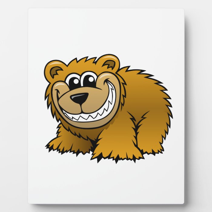 Cartoon Grizzly Bear Plaques