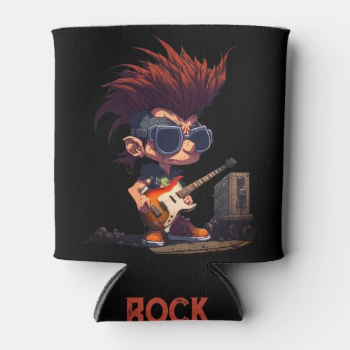 Cartoon Grunge Punk Rock And Roll Guitar Amp Cool  Can Cooler