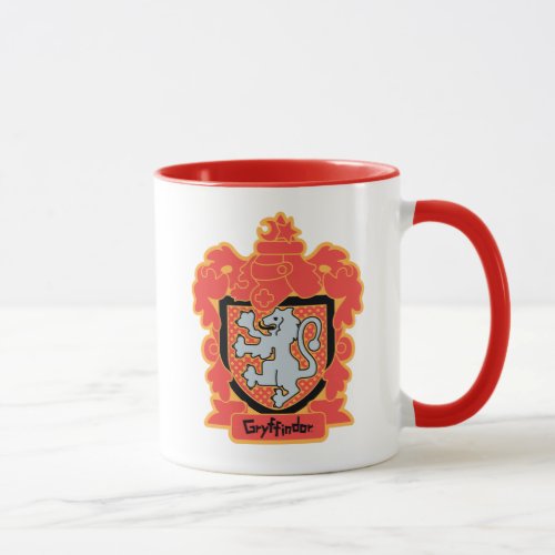 Cartoon Gryffindor Crest Mug