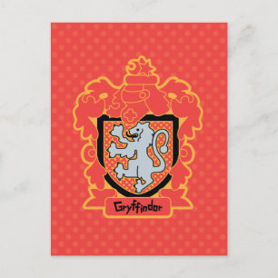 Cartoon Gryffindor Crest Postcard