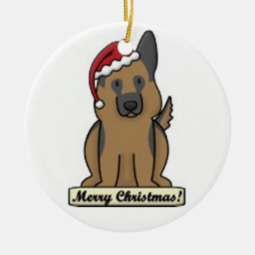 Cartoon GSD Ornament