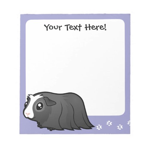 Cartoon Guinea Pig long hair Notepad