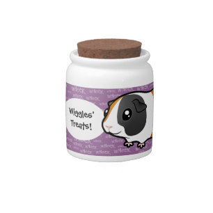 Cartoon Guinea Pig (smooth hair) Candy Jar