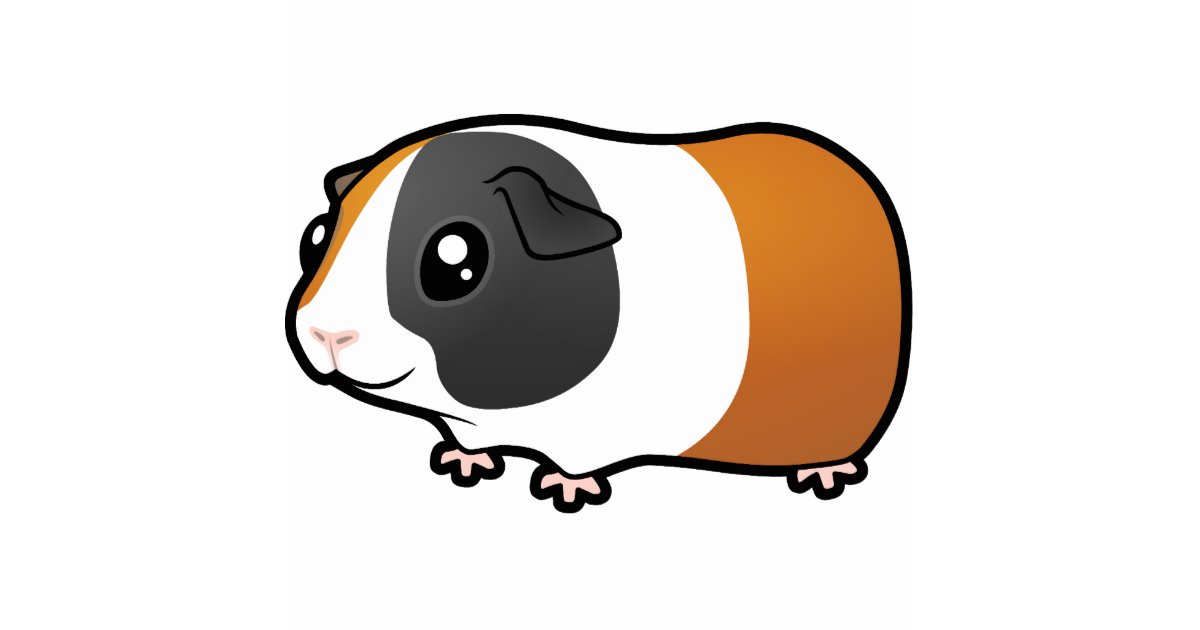 Cartoon Guinea Pig (smooth hair) Cutout | Zazzle Cartoon Guinea Pig (smooth hair) Cutout | Zazzle