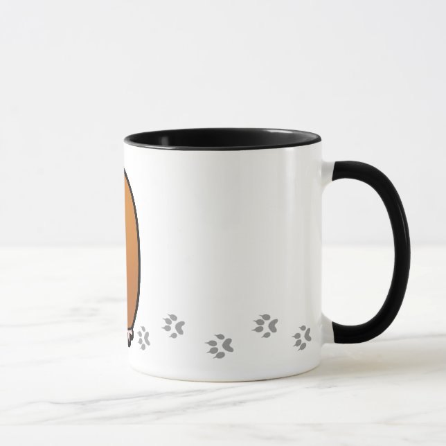 Cartoon Guinea Pig (smooth hair) Mug (Right)