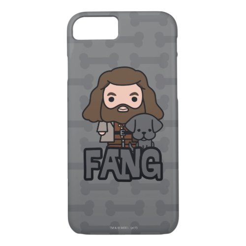 Cartoon Hagrid and Fang Character Art iPhone 87 Case