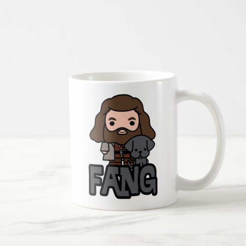 Cartoon Hagrid and Fang Character Art Coffee Mug