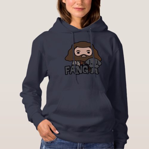 Cartoon Hagrid and Fang Character Art Hoodie