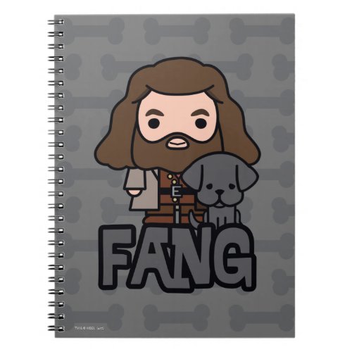 Cartoon Hagrid and Fang Character Art Notebook