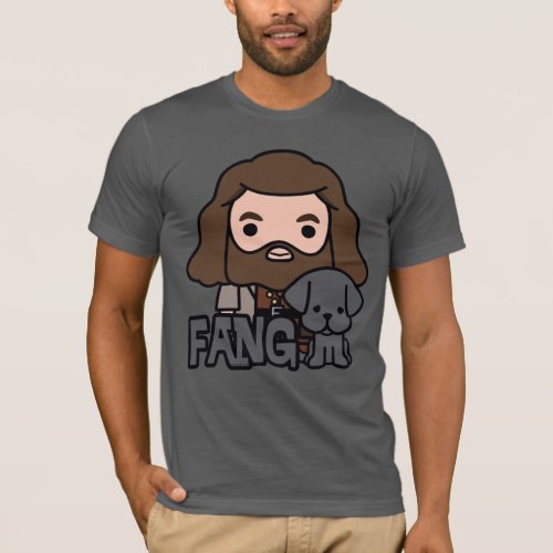 Cartoon Hagrid and Fang Character Art T_Shirt