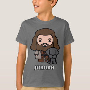 Cartoon Hagrid and Fang Character Art T-Shirt