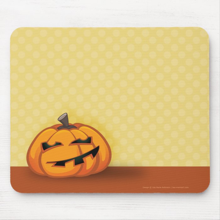 Cartoon Halloween Pumpkin Mousepad / Mouse Mat