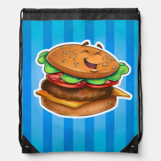 Cartoon hamburger bag
