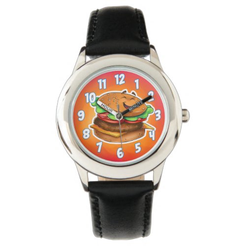 Cartoon hamburger watch