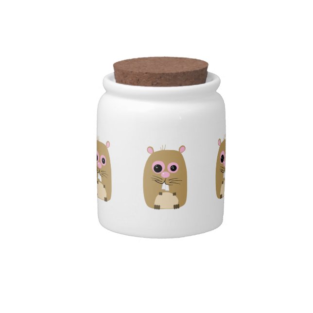 Cartoon Hamster Candy Jar (Front)