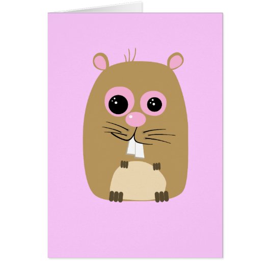 Cartoon Hamster Card (Front)