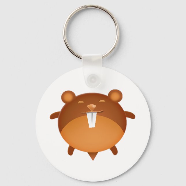 Cartoon Hamster Keychain (Front)
