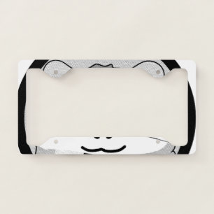 Cartoon Hamster Scarfed Joy License Plate Frame