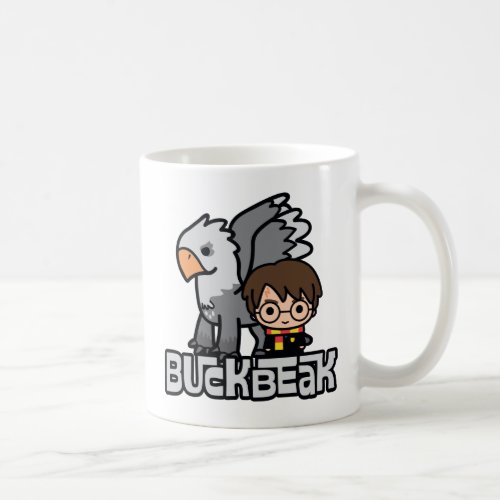 Cartoon Harry Potter and Buckbeak Coffee Mug