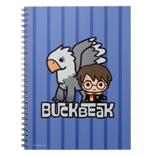 Cartoon Harry Potter and Buckbeak Notebook