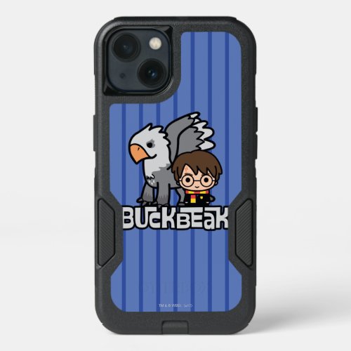 Cartoon Harry Potter and Buckbeak iPhone 13 Case