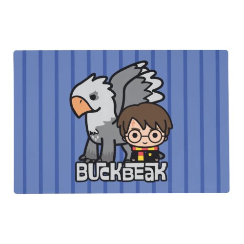 Cartoon Harry Potter and Buckbeak Placemat