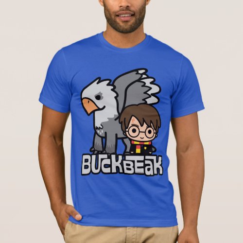 Cartoon Harry Potter and Buckbeak T_Shirt