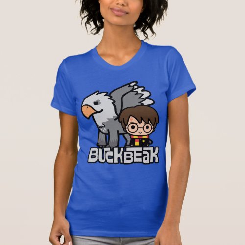 Cartoon Harry Potter and Buckbeak T_Shirt