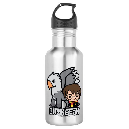 Cartoon Harry Potter and Buckbeak Water Bottle
