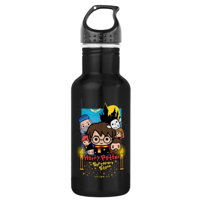 Cartoon Harry Potter and the Sorcerer's Stone Stainless Steel Water Bottle (Front)