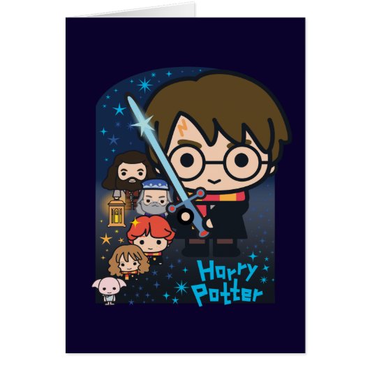 Cartoon Harry Potter Chamber of Secrets Graphic Cards (Front)
