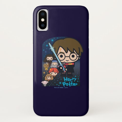 Cartoon Harry Potter Chamber of Secrets Graphic iPhone X Case
