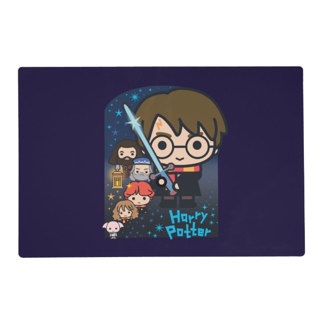 Cartoon Harry Potter Chamber of Secrets Graphic Placemat (Front)