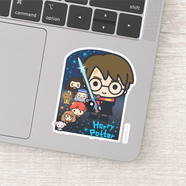 Cartoon Harry Potter Chamber of Secrets Graphic Sticker (Detail)